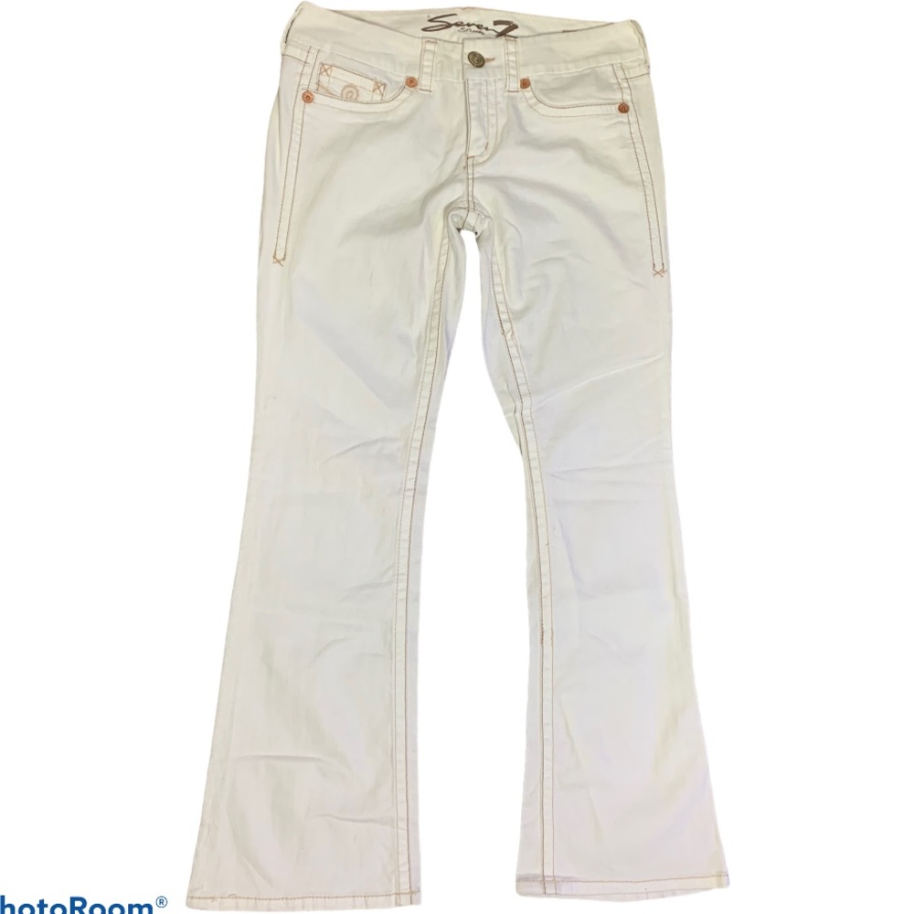 Seven7 Ladies Bootcut White Jeans Sz 10